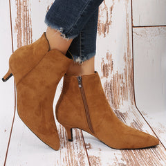 Women's Stiletto Heel Ankle Boots Point Toe Boots