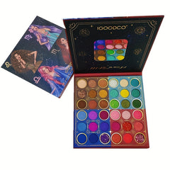 Brown Tone Women's Daily Makeup Palette Pearly Shimmer Matte Glitter Finish