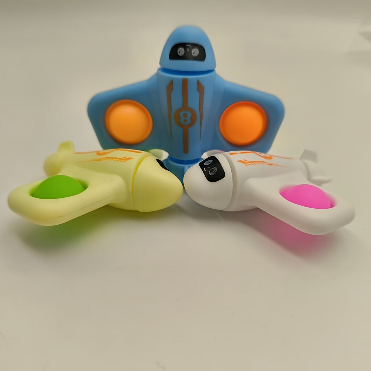 3pcs Rotating Airplanes with Silicone Bubbles - Fun Classroom Rewards