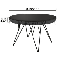 Waterproof 60-Inch Round Garden Furniture Cover, Outdoor Patio Table Cover