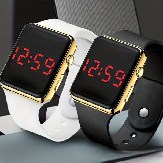 Sports LED Watch Casual Square Electronic Watch - Assorted Colors