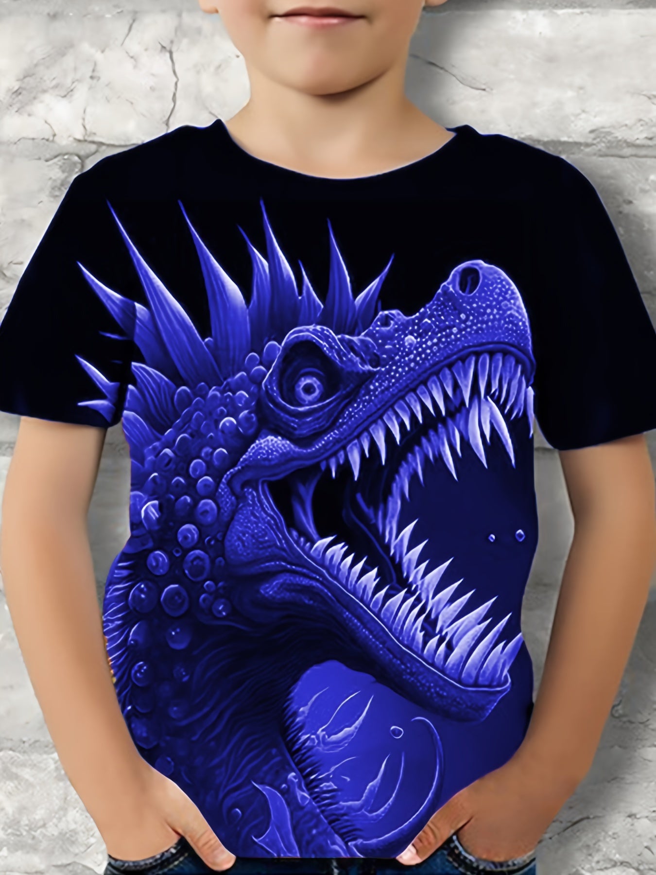 Boys' Dinosaur T Shirt 3D Print Breathable & Stretchy Fabric