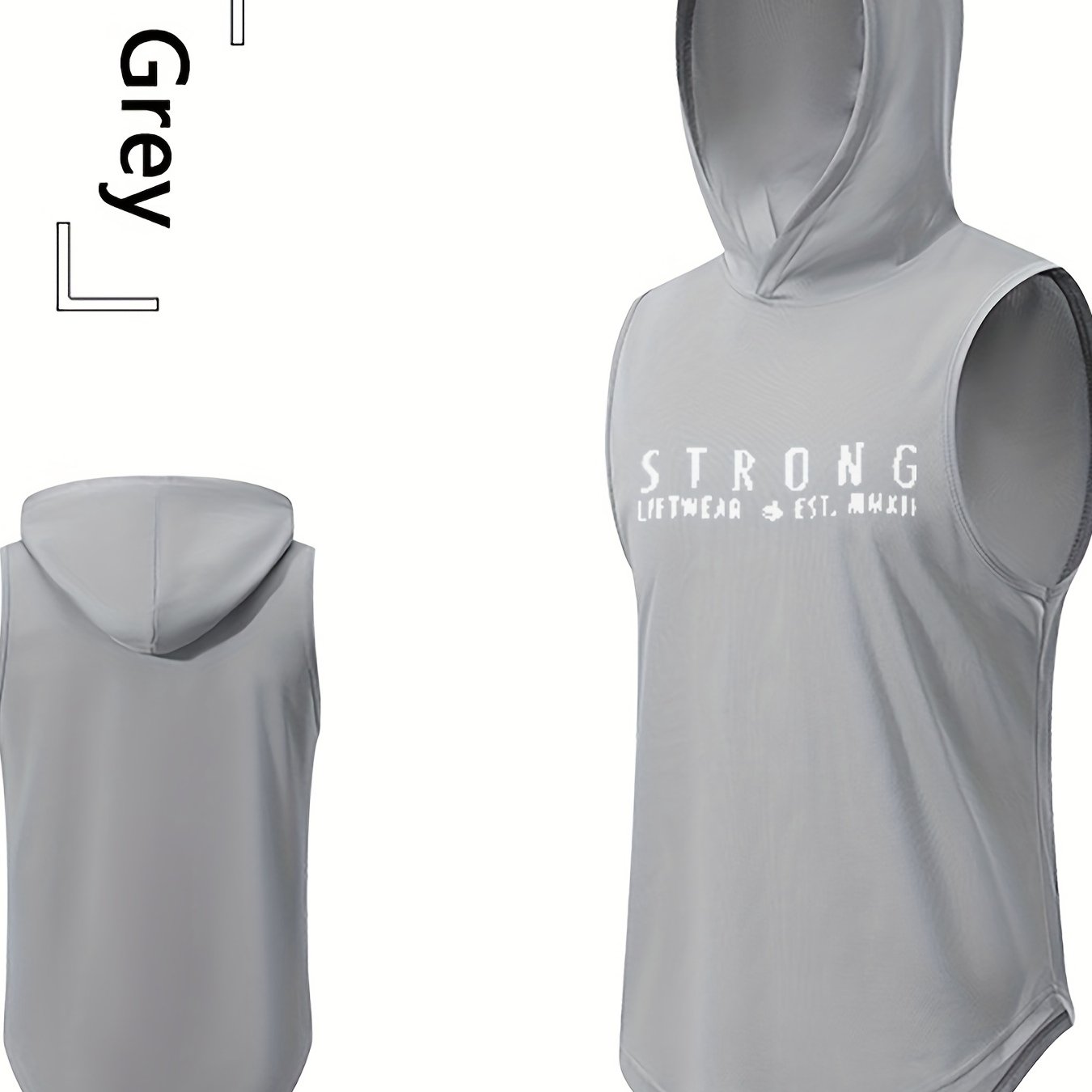 Men's Quick Drying Sports Hooded Tanktop for Gym Training