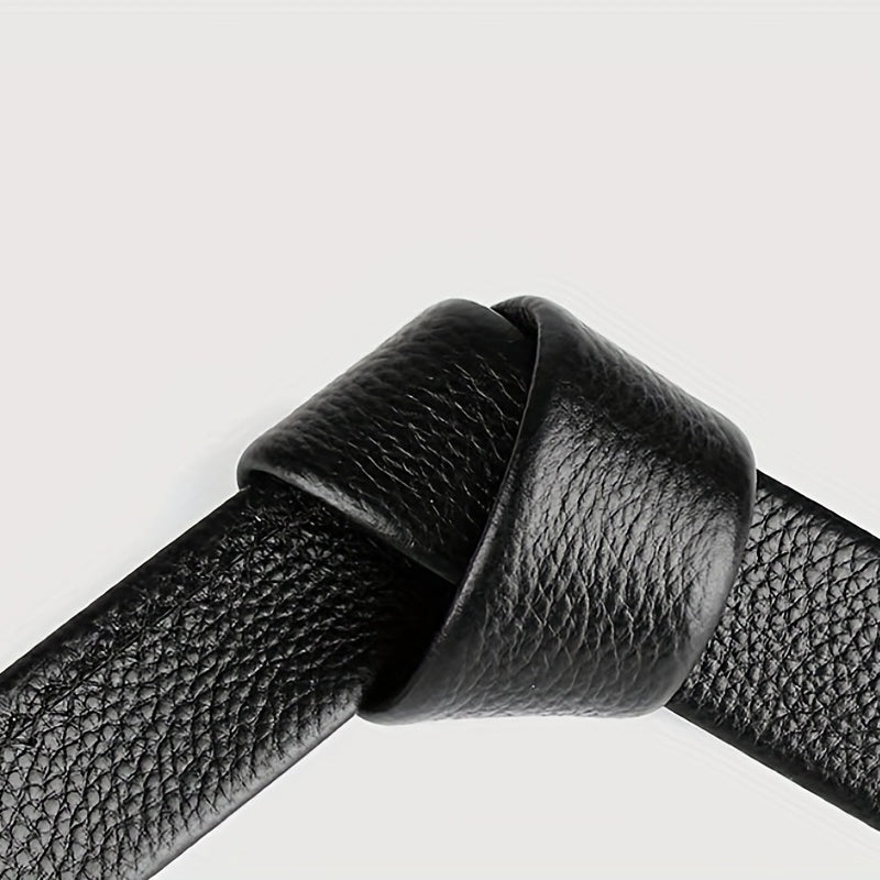 Top Layer Cowhide Men's Automatic Business Belt