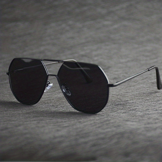 Oversized Wide Frame Aviator Sunglasses Polarized Vintage UV400 Protection