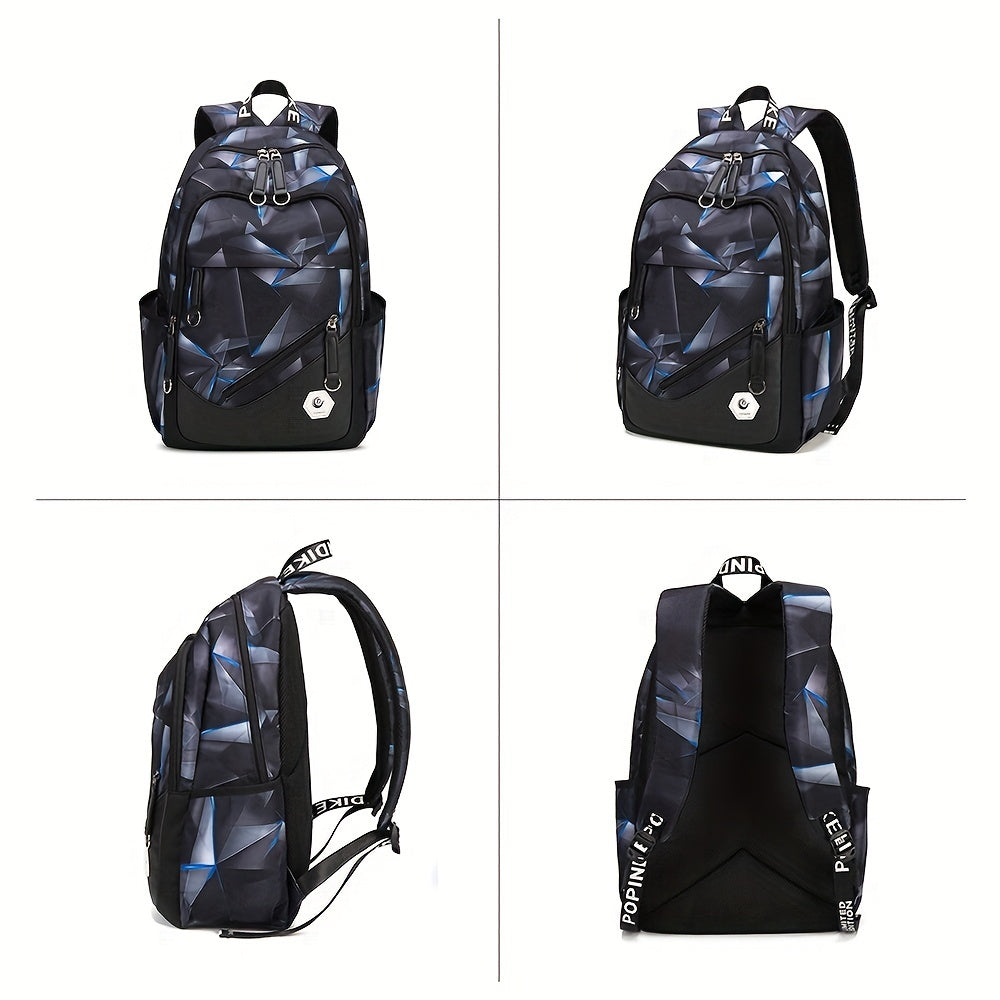 Water Resistant Nylon Backpack for Students with Adjustable Straps