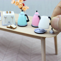 Mini Bread Machine & Kettle Dollhouse Food Play Set