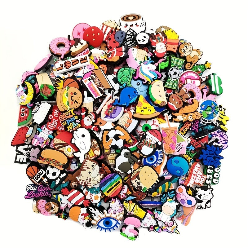 Random Funny Shoe Charms Decoration 12/22/52/102pcs