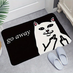 Fluffy Front Door Faux Fur Welcome Mat Non-Slip Machine Washable