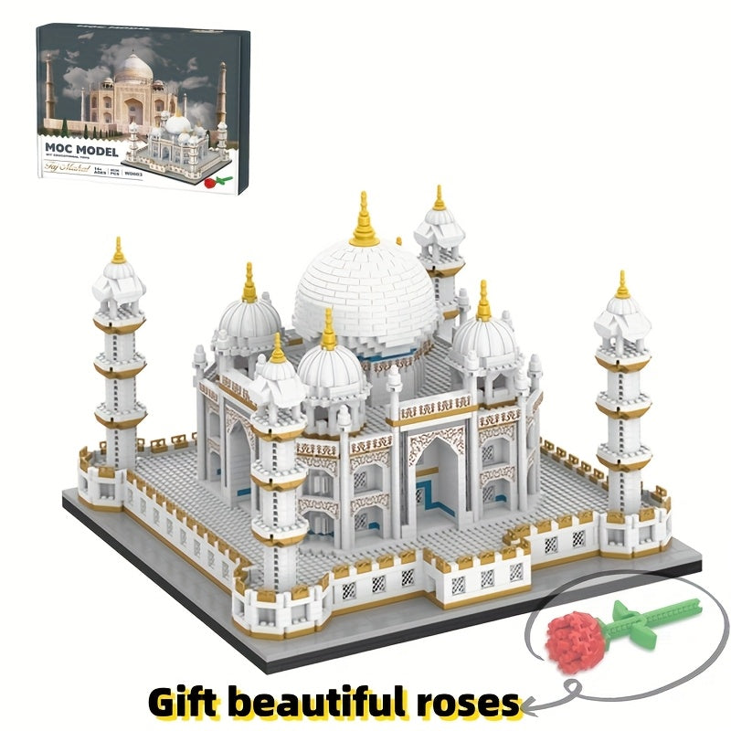 Taj Mahal Castle Building Model 4036pcs Micro Drilling Particle Building Blocks