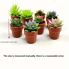 Small Flower Succulent Cacti Green Plant Pots Home Layout Models