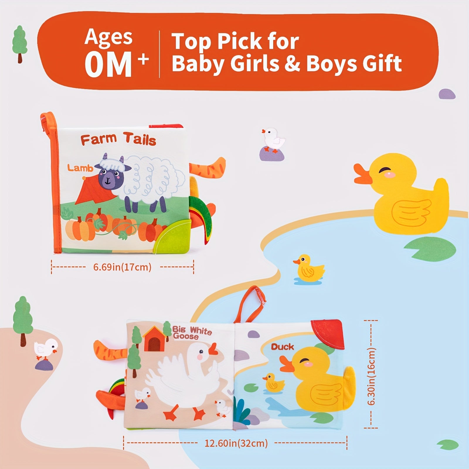 Interactive Baby Cloth Books for Toddlers 0 3 Years Educational Sensory Play