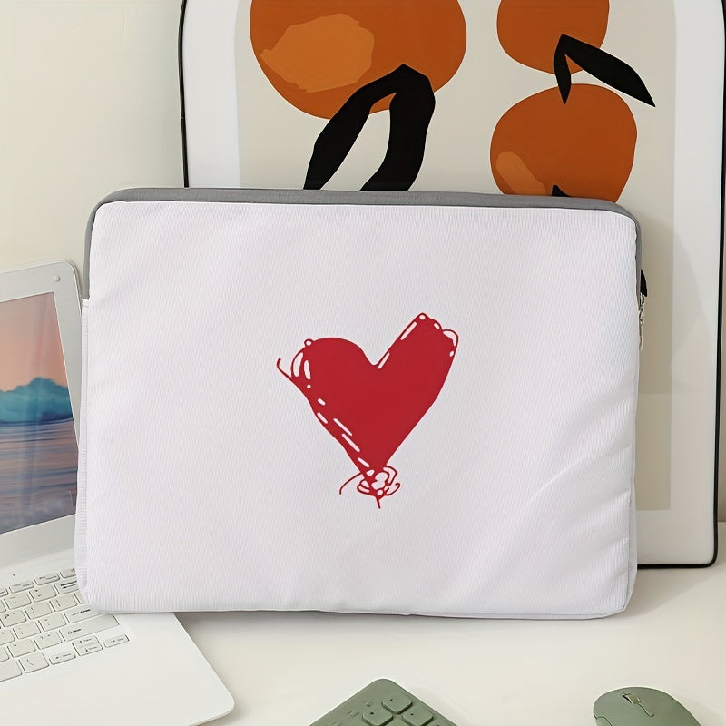 Red Heart Laptop Bag Protective Soft Case