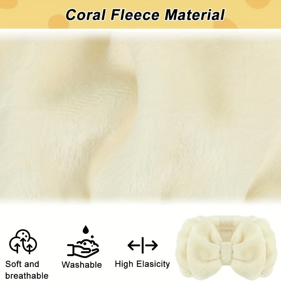 Bowknot Headband Elastic Hair Band for Washing Face Makeup