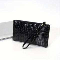 Crocodile Clutch Handbag Wristlet Coin Purse Phone Bag