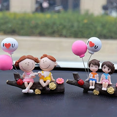 Tree Branch Couple Car Decoration Creative Car Accessories Women