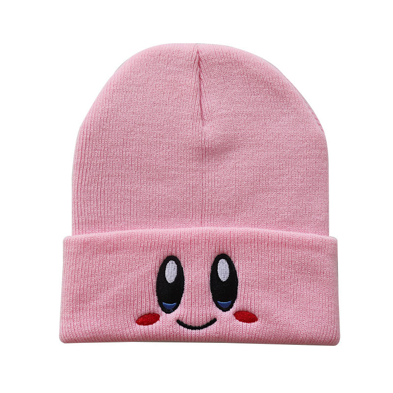 1pc Smiling Knitted Beanie Hat for Adults - Couple Winter Cap