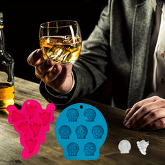 Skull Ice Cube Mold Silicone Tray for Whiskey Ice Trays