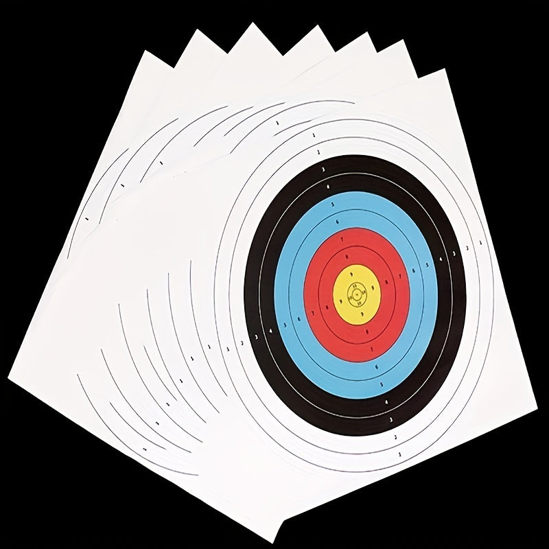 10pcs Archery Targets Standard Rings for Accurate Shooting Practice