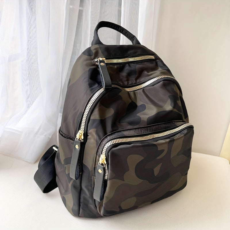 Versatile Camo Backpack Rucksack Lightweight Water Resistant