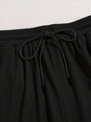 Casual Sporty Two-Piece Set Tank Top & Waist Pants