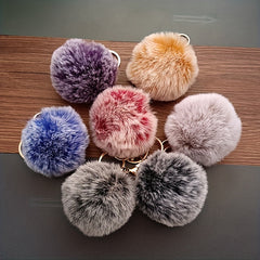 Fur Ball Pendant Women's Bag Accessories Keychain Pendant