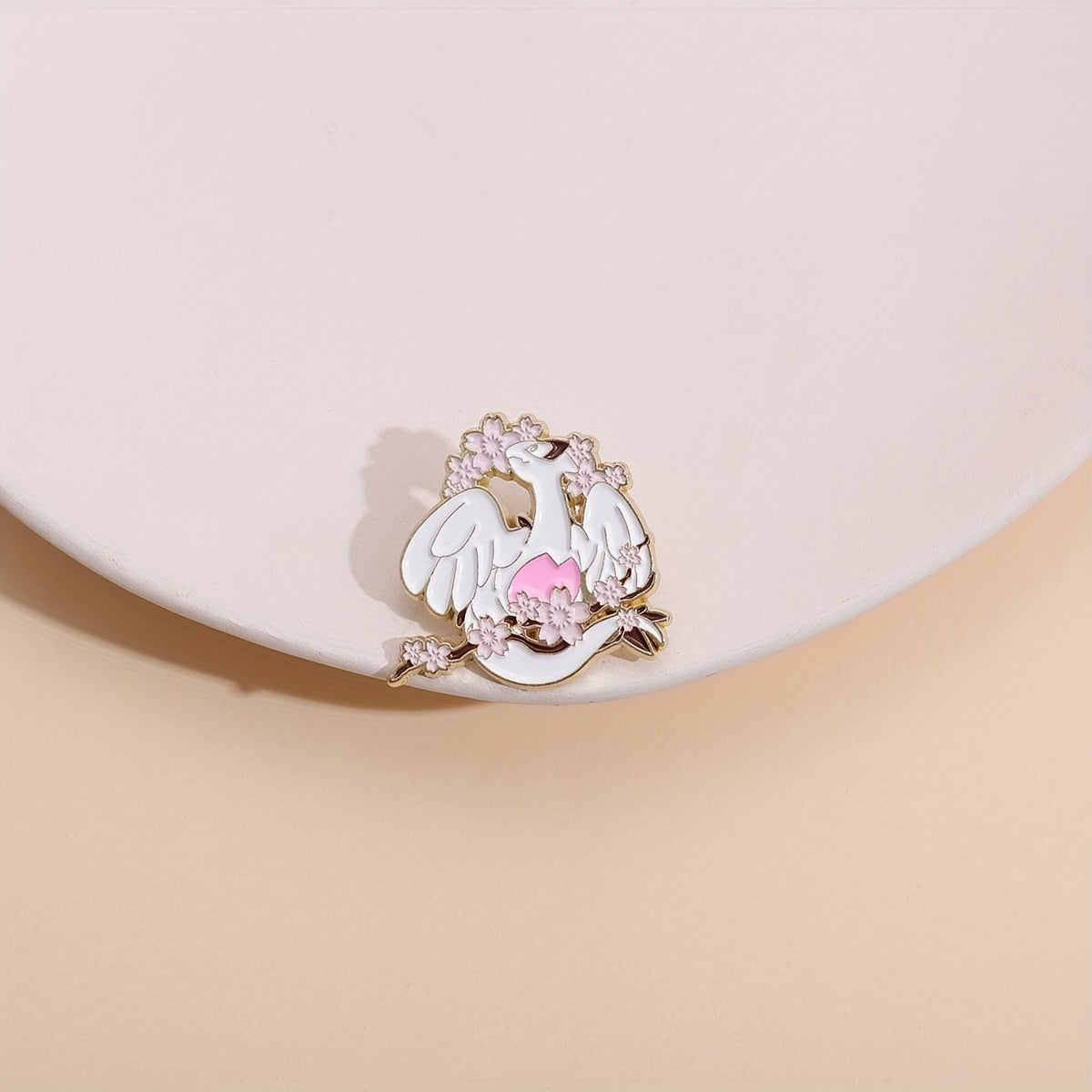 Dragon & Flower Brooch Backpack Clothing Badge Men's Brooch