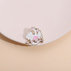 Dragon & Flower Brooch Backpack Clothing Badge Men's Brooch