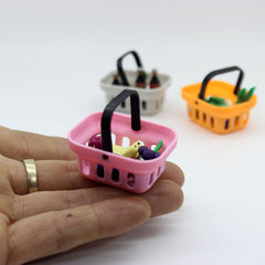Mini Storage Basket with Single Handle for Play House