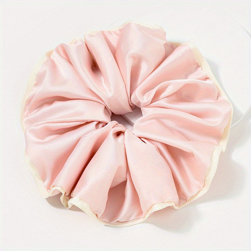 Satin Hair Tie Style Hair Rope Ruffled Ponytail Holder Hair Tie