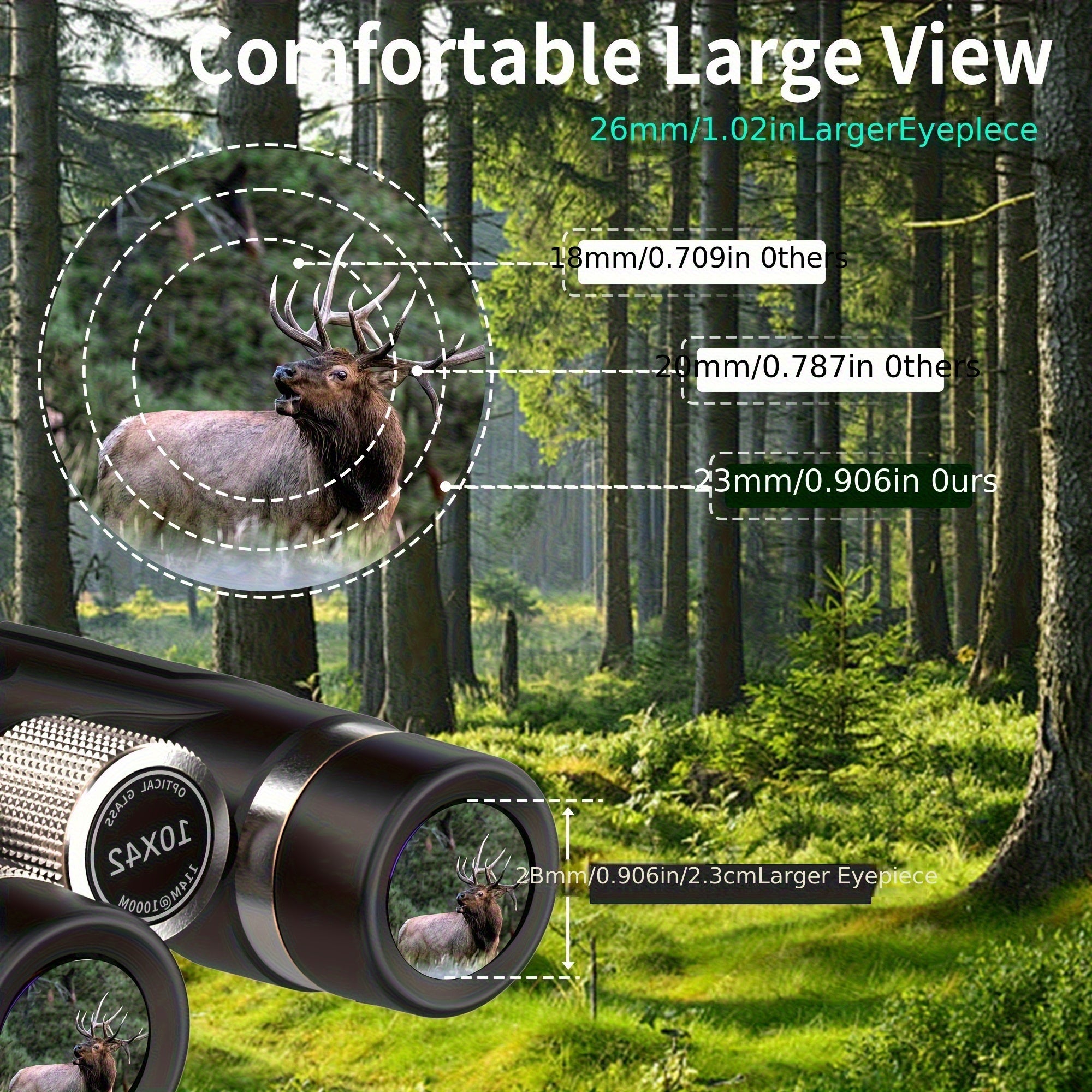 10x42 HD Professional Binoculars for Adults