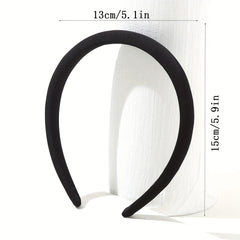 Sponge Solid Headband Press Hair Clip Sweet Hair Accessories