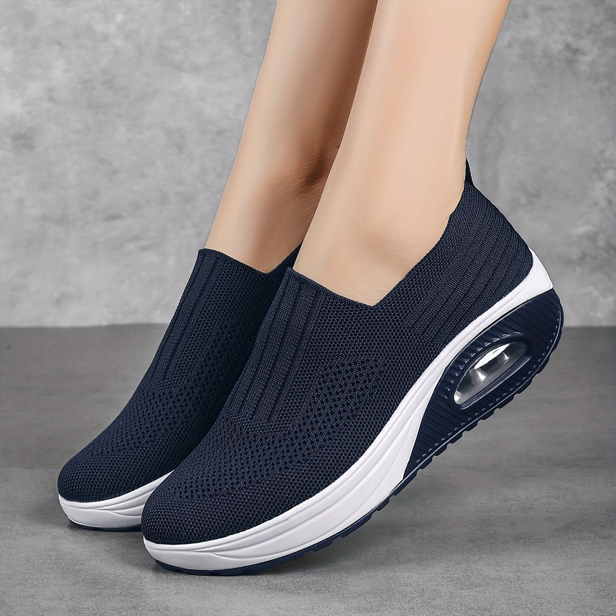 Women's Cushioned Chunky Sneakers Breathable Anti-slip Walking Shoes