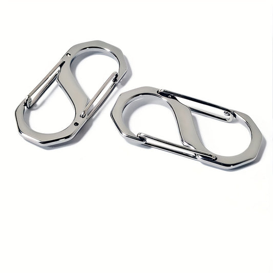 1pc S Hook Aluminum Carabiner Keychain Quick Release Auto Locking