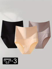 3pcs High Waist Seamless Briefs Women's Lingerie