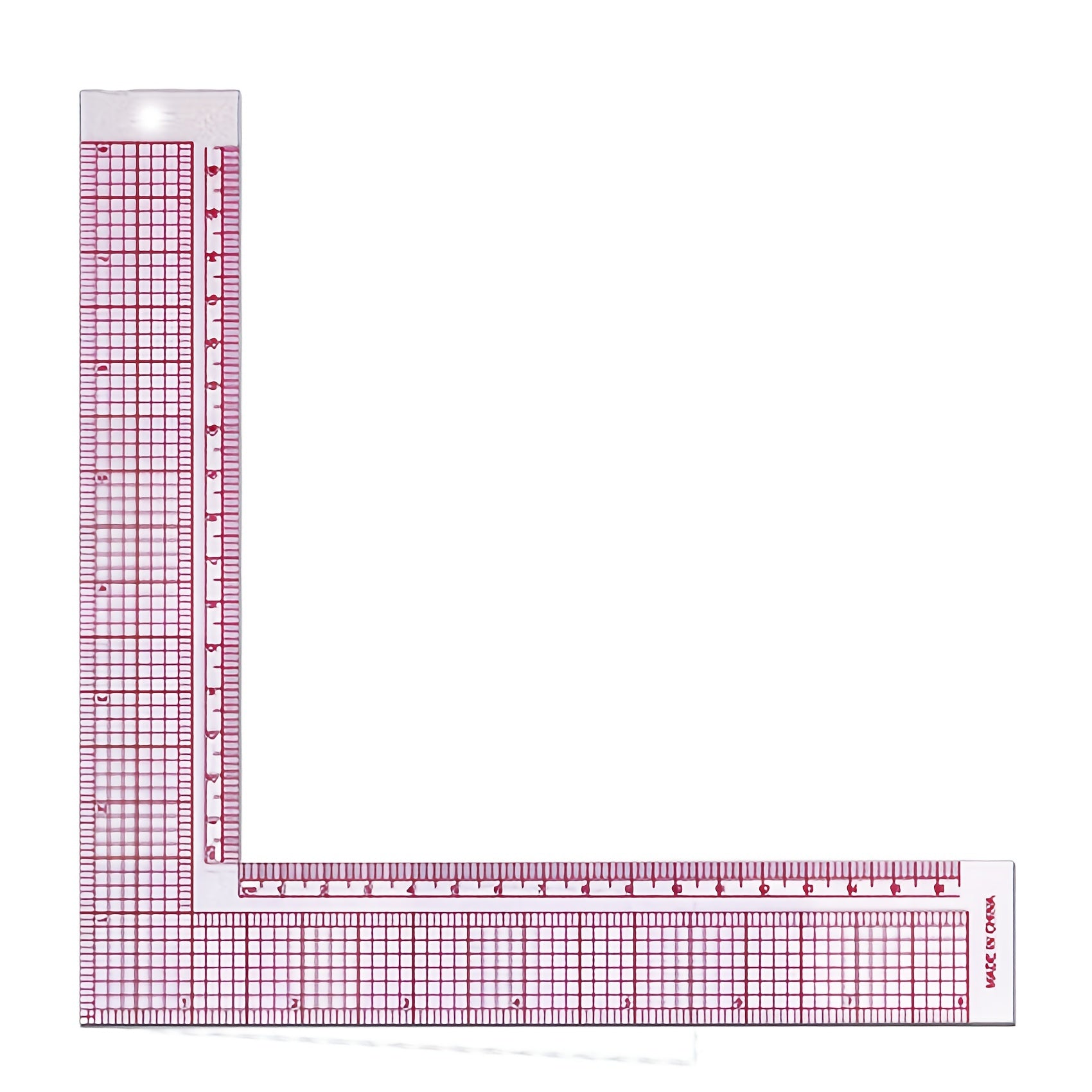 Plastic L Square Ruler Curve Sewing Measure Tailor Craft Tool