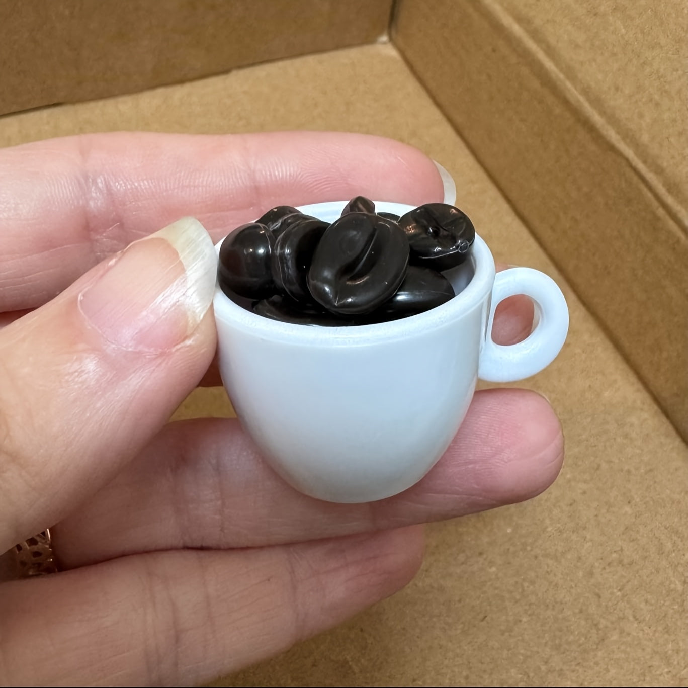 Bulk Mini Resin Coffee Beans for Home Decor - 100g