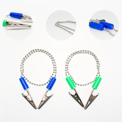 Dental Napkin Clip Holder Flexible Metal Ball Dental Bib Chain