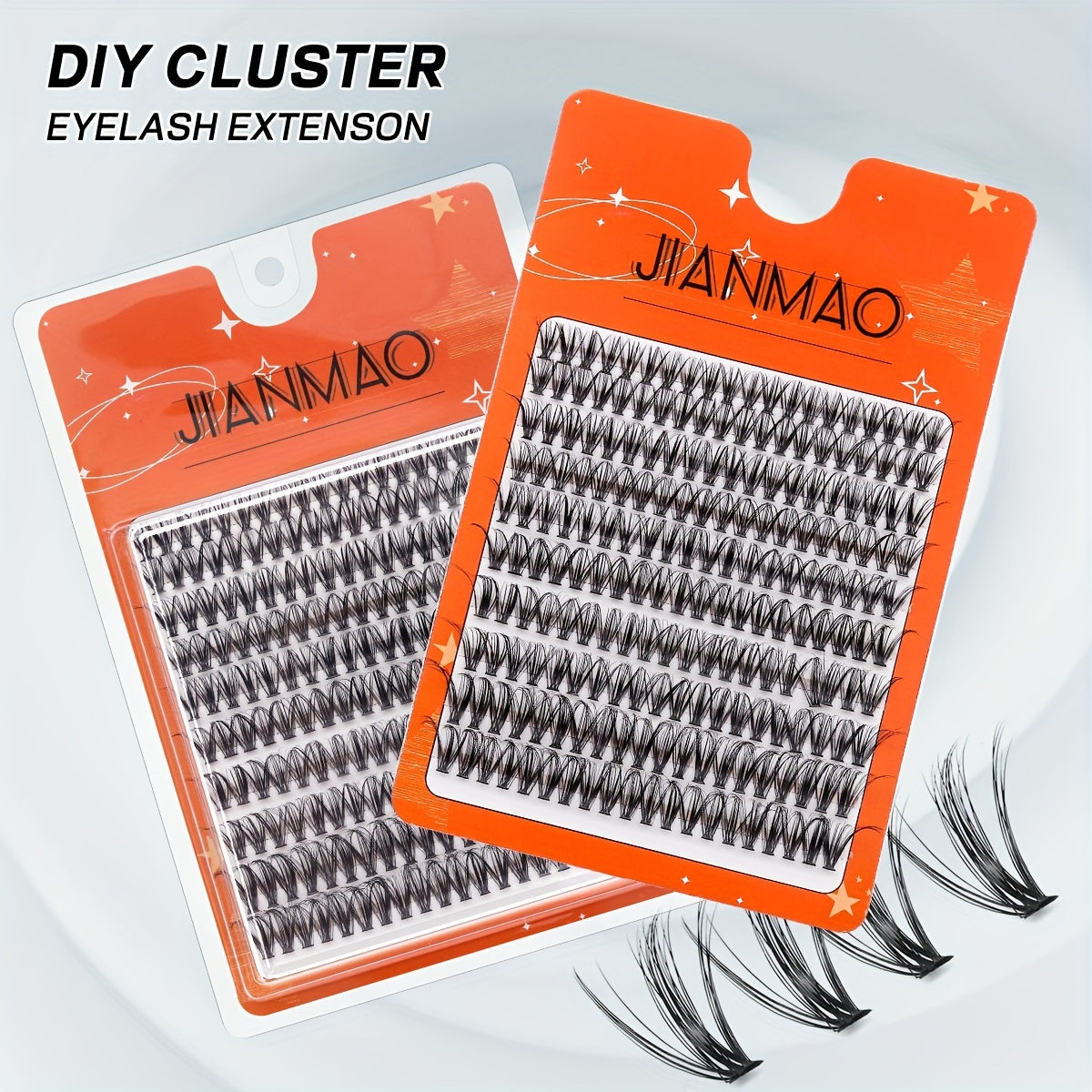 200Pcs C Curling Cluster Lashes 30D Individual Lashes DIY Kit 0.07 10-16mm