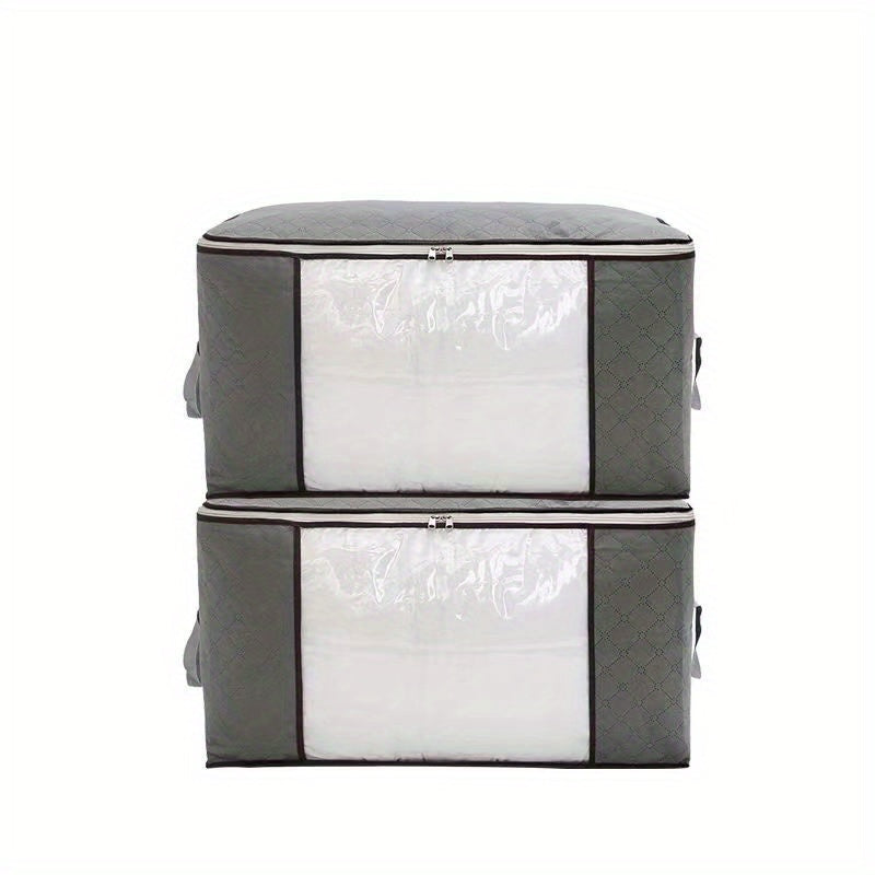 Non Woven Clothes Storage Box With Window & Handles
