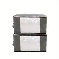 Non Woven Clothes Storage Box With Window & Handles