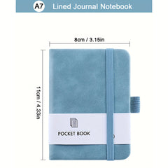 Mini Pocket Notebook with Pen Holder A6 A7 A5 Sizes