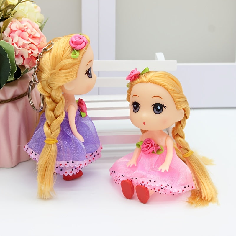 Mini Doll Keychain Pendant for Bags and Parties