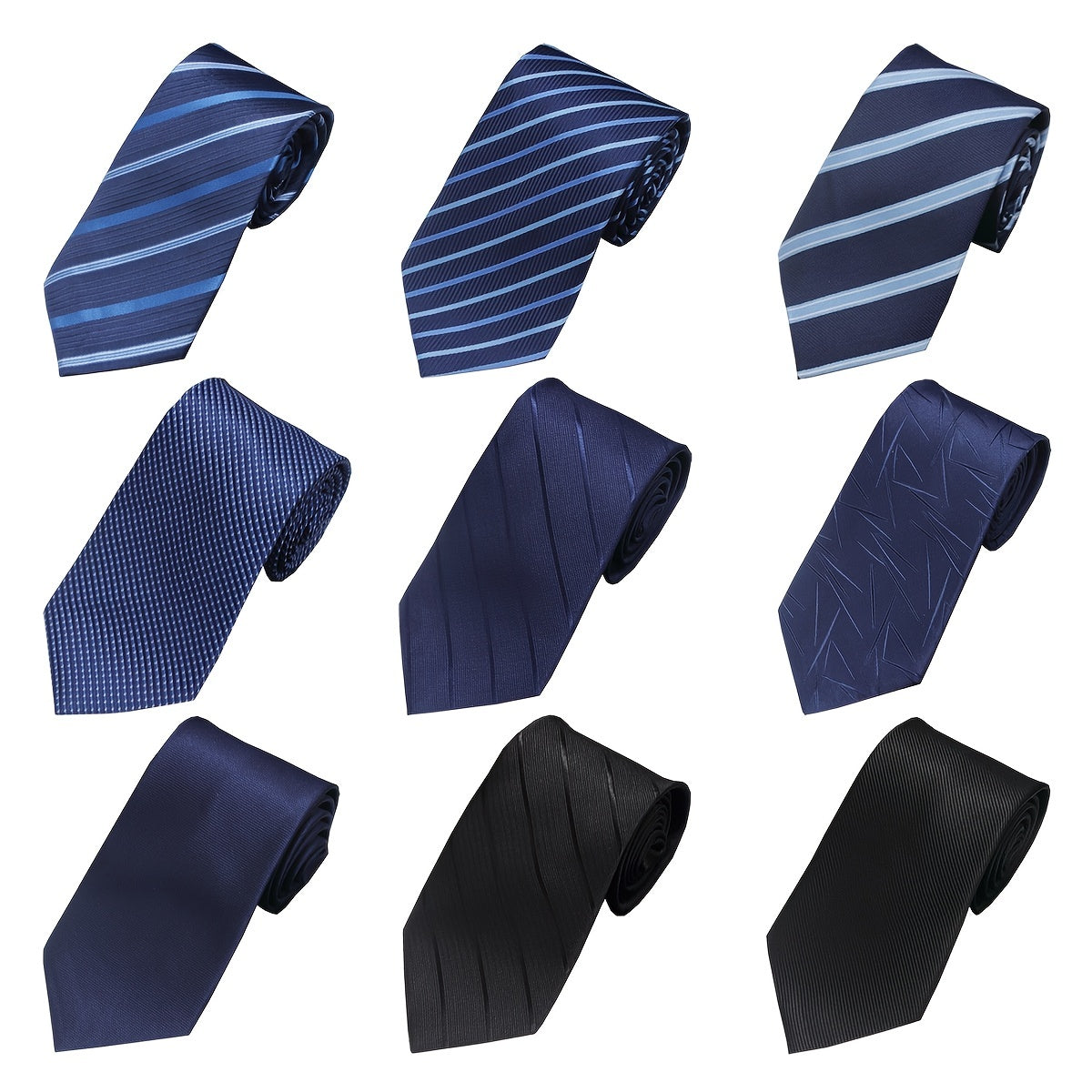 Men's Striped Jacquard Polyester Silk Tie