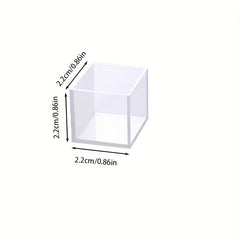 Large Transparent Silicone Cube Mold for Resin Casting