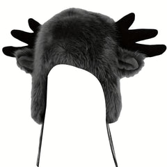 Head Plush Hat Cartoon Ear Protection Warm Cap For Women
