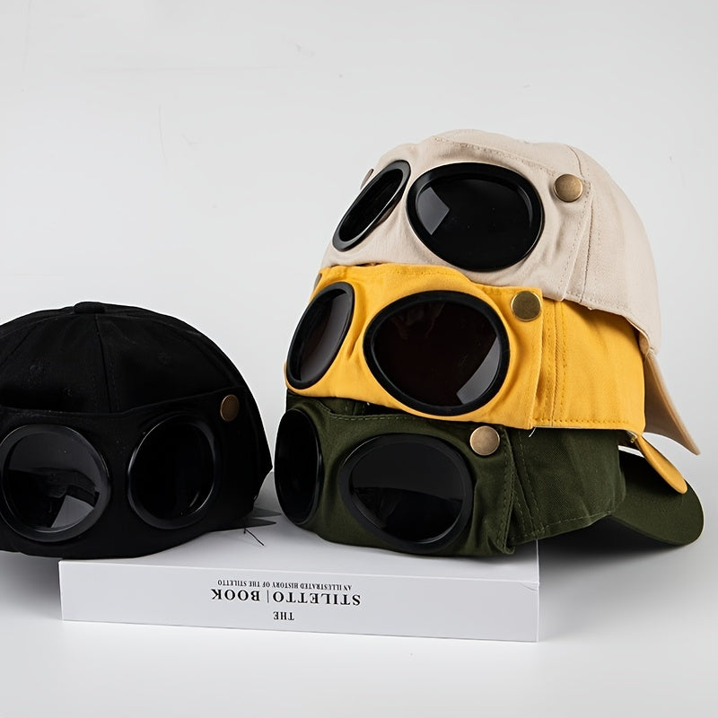 Summer Glasses Baseball Cap Unisex Sunglasses Cap Mens Baseball Cap