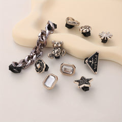 Unisex Shoe Buckle OL Shoelace Decoration DIY Matching 10pcs