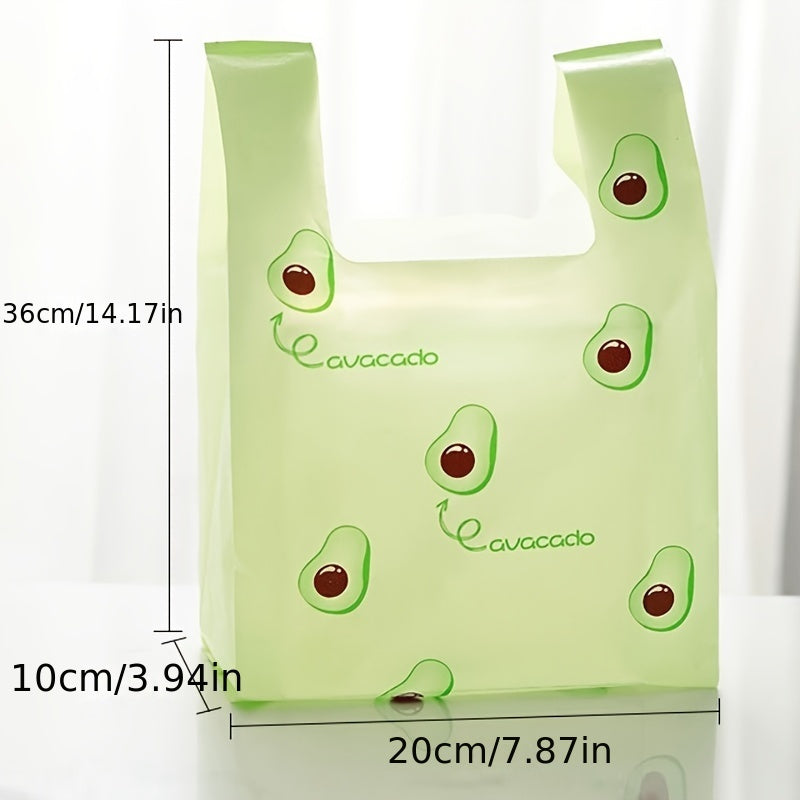 50pcs Avocado Shape Gift Bag Colorful Portable Party Household Goods Storage