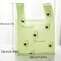 50pcs Avocado Shape Gift Bag Colorful Portable Party Household Goods Storage